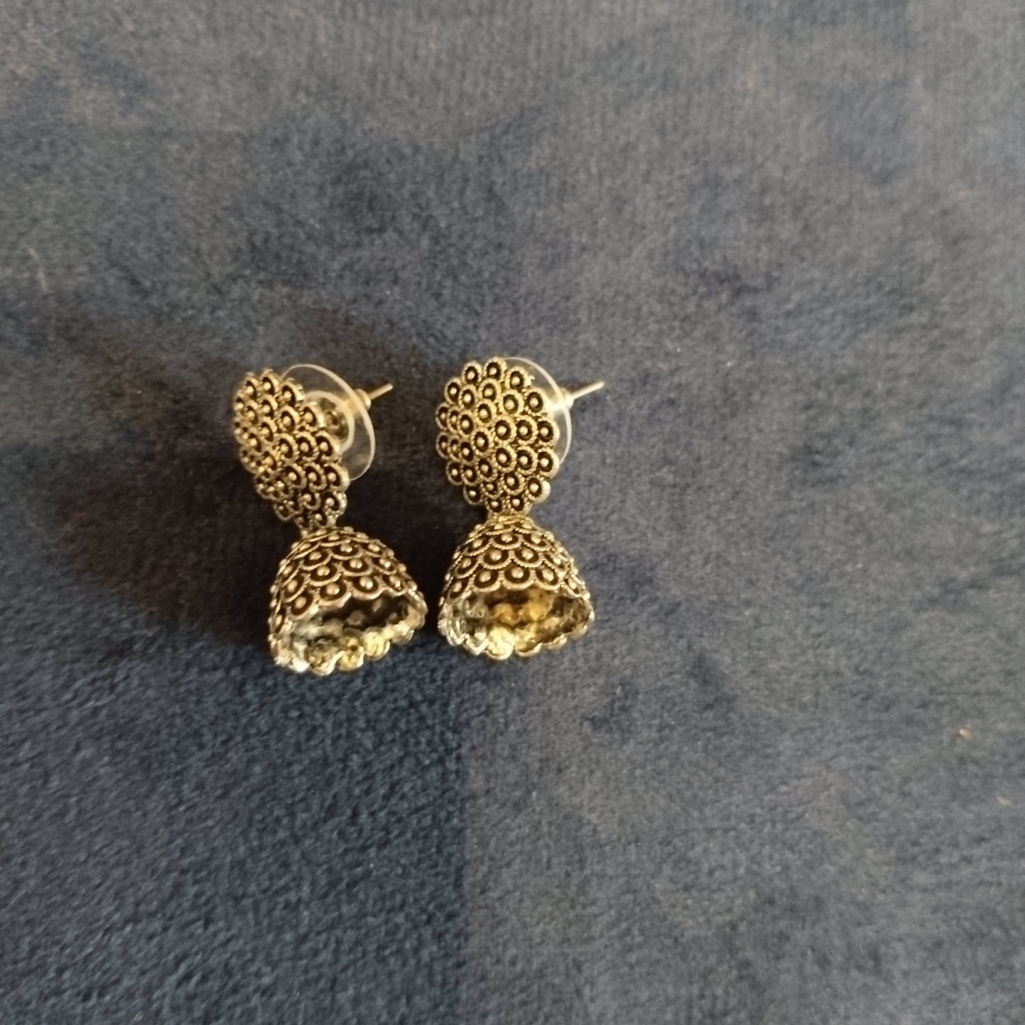 Oxidized Jhumka Set