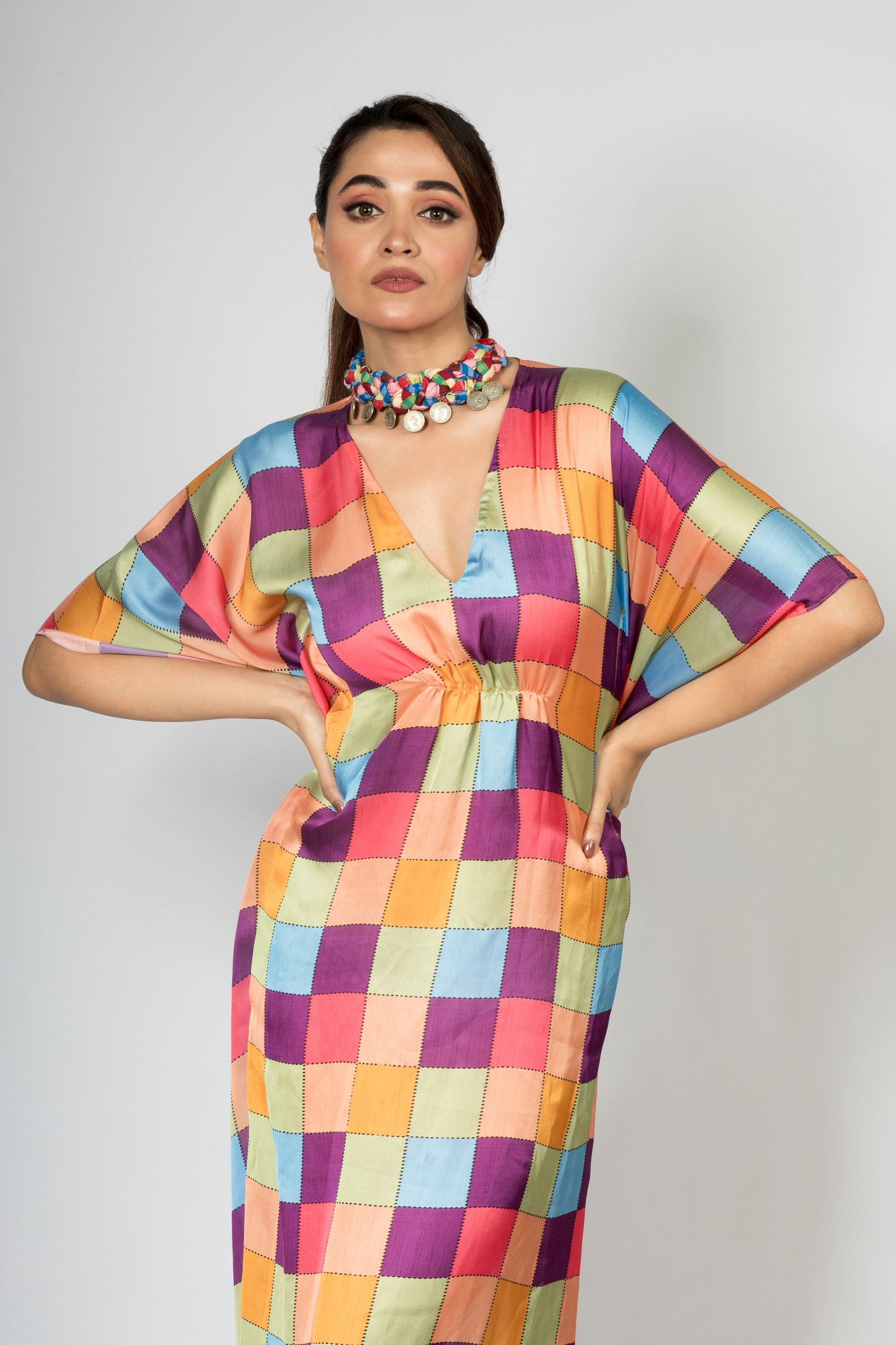 Multi Colour Kaftan Dress