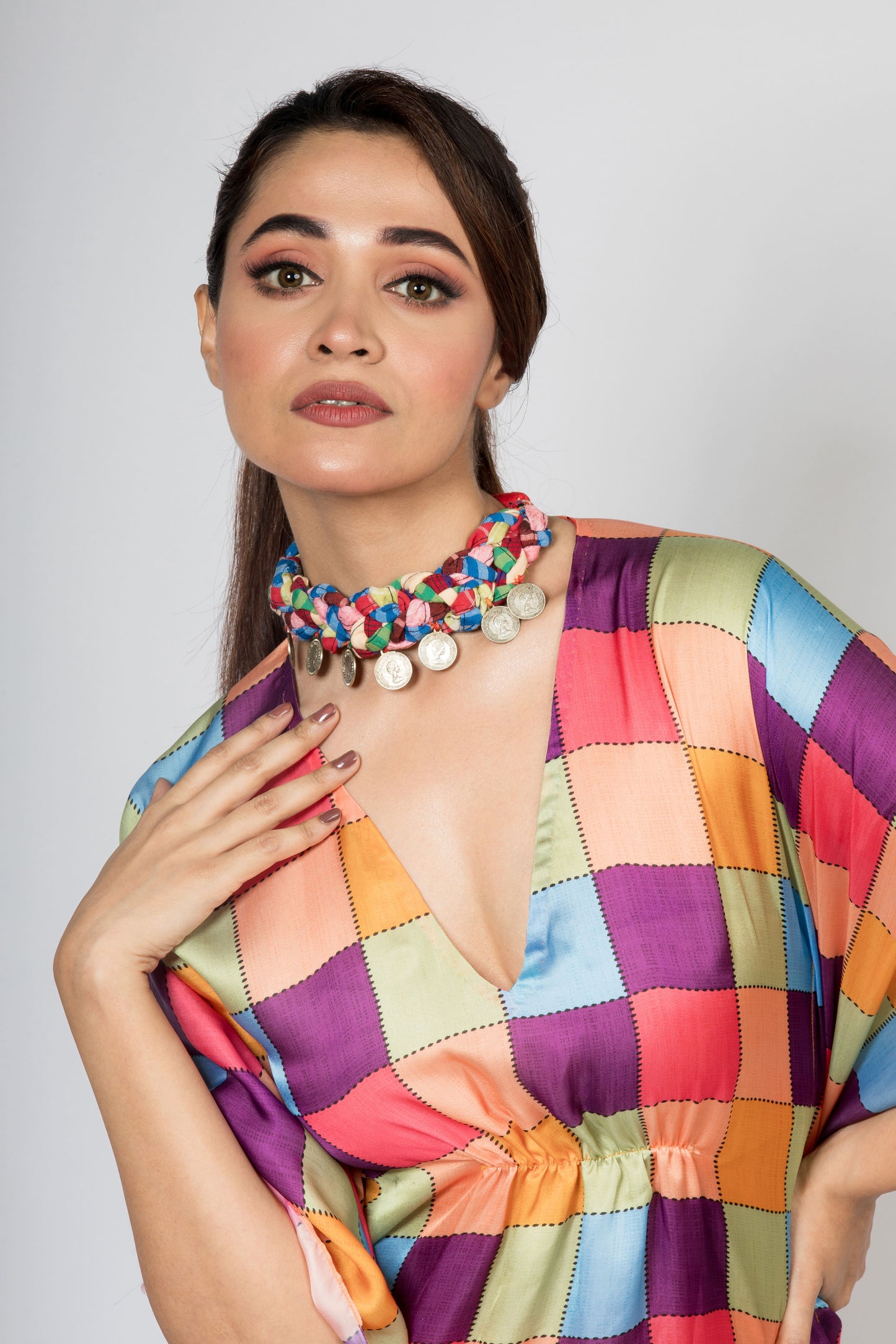 Multi Colour Kaftan Dress