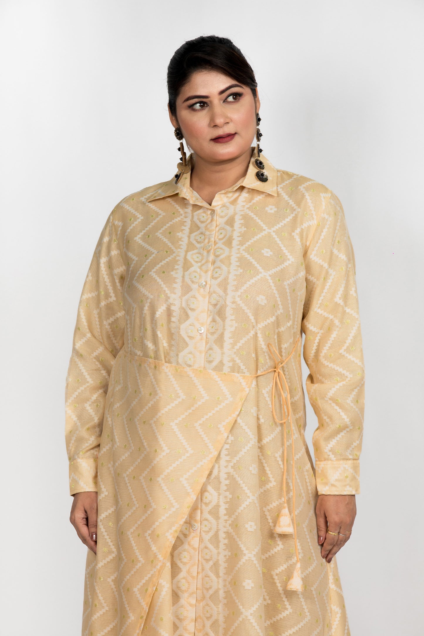 Jamdani Shirt Overlay Dress