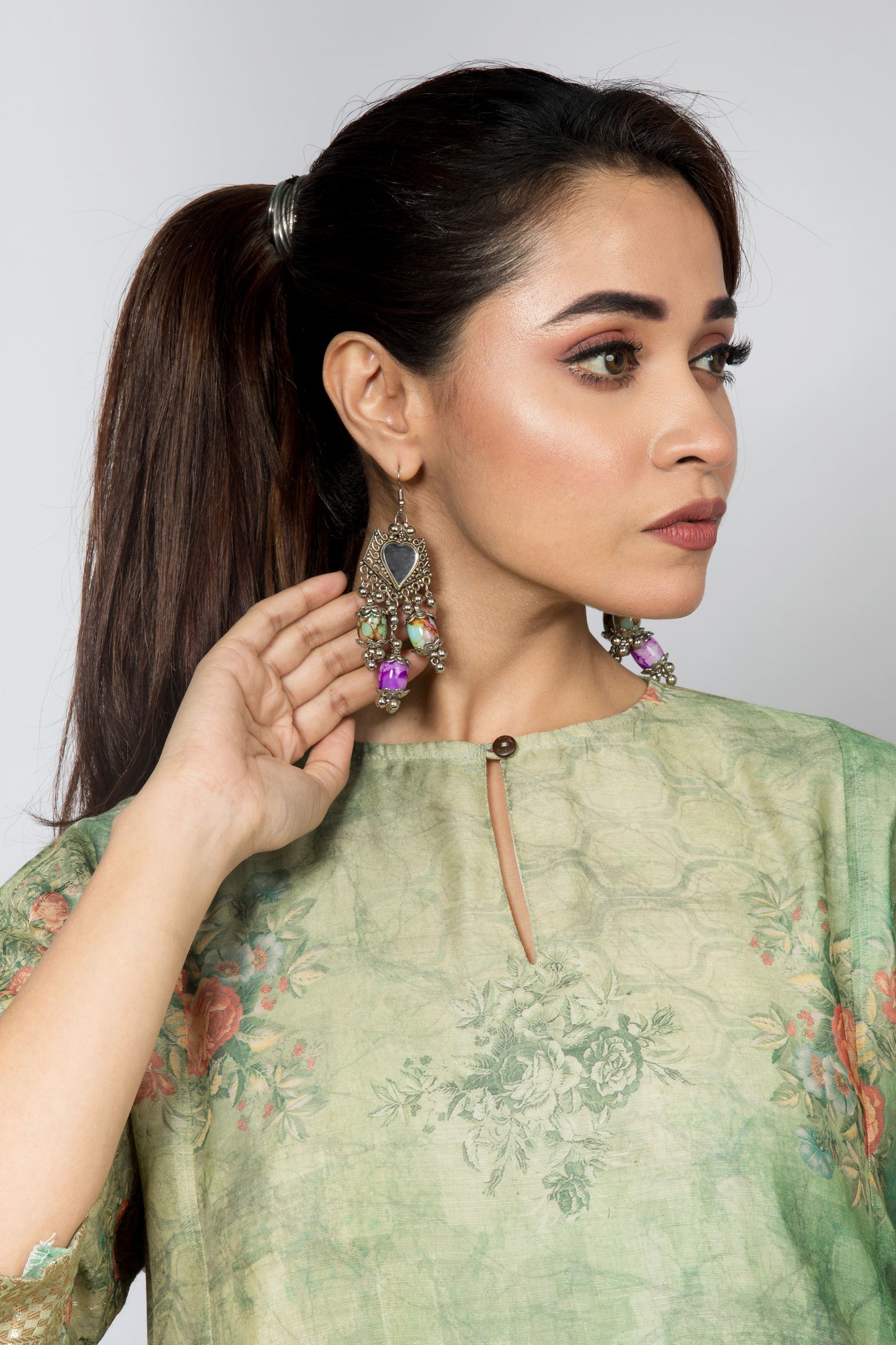 Floral Digital print Anarkali Dress