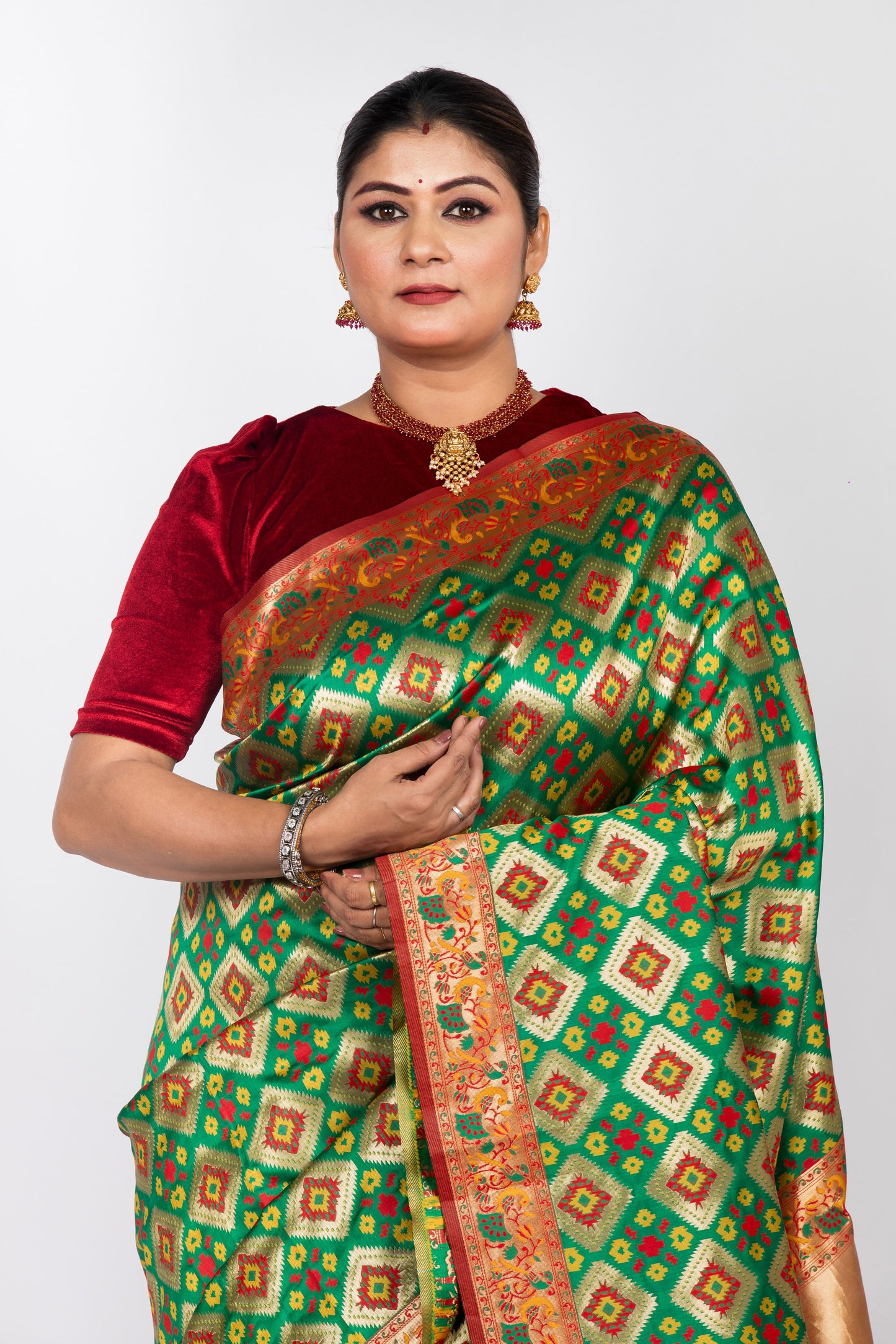 Green Silk Zari Saree