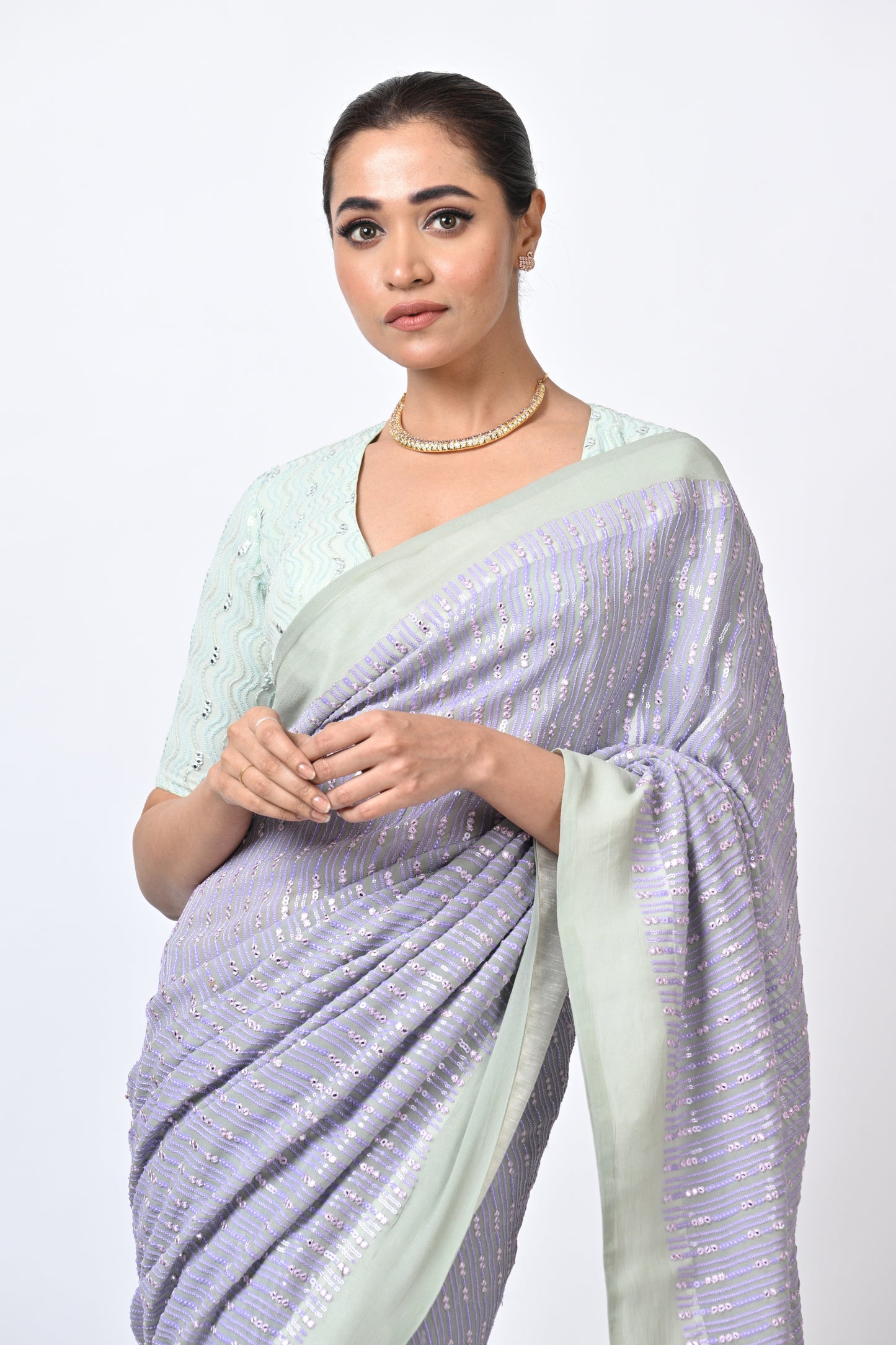 Georgette Sequence Saree