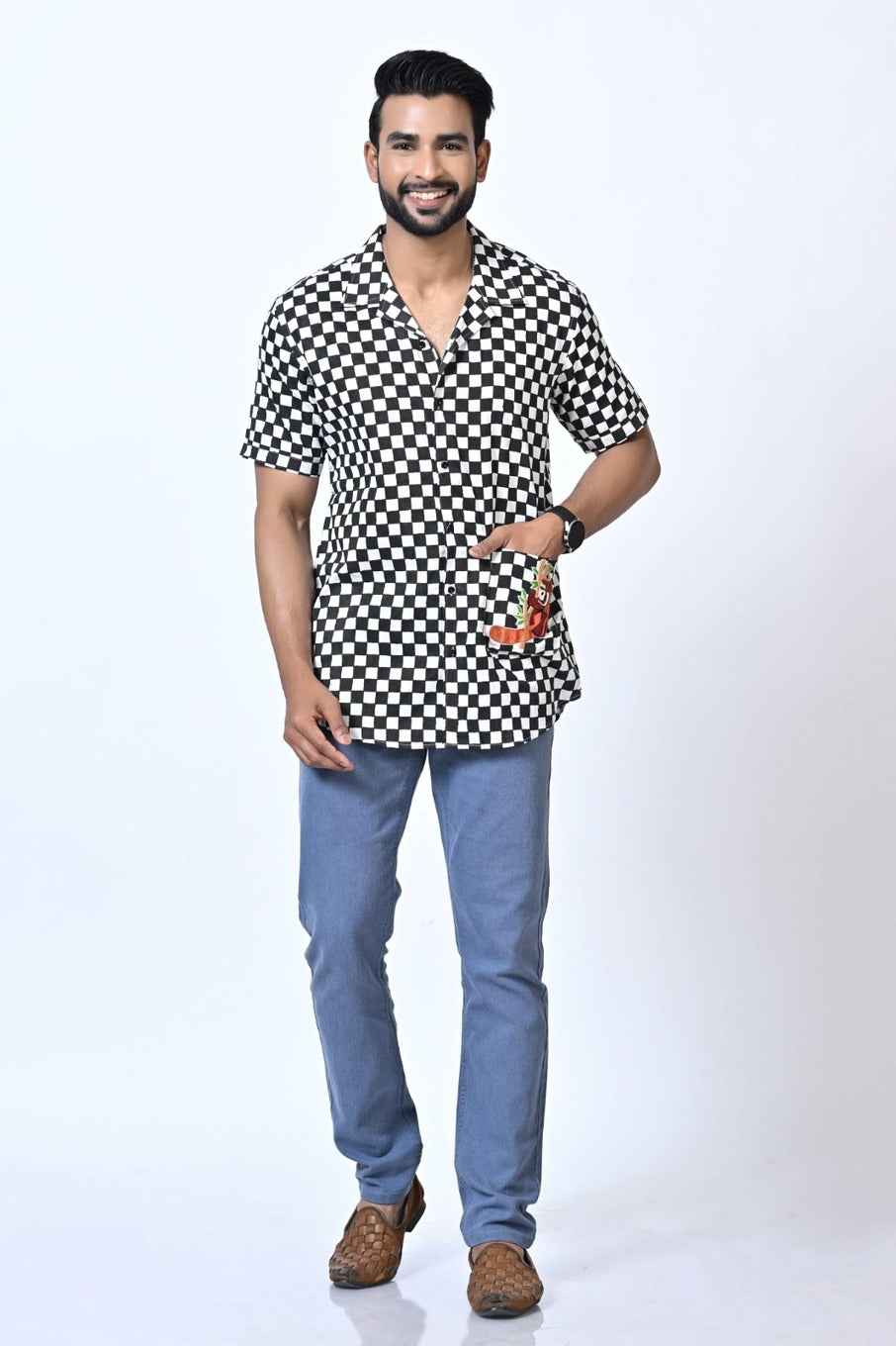 Checkmate Shirt - Black and White