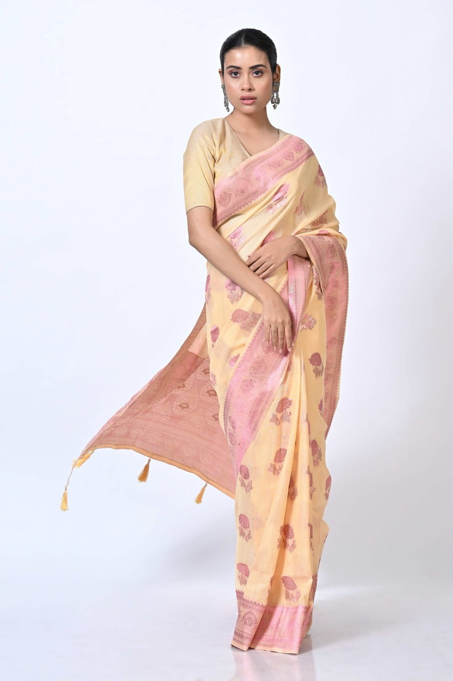 Nazakat Series Purple Zari Work Saree