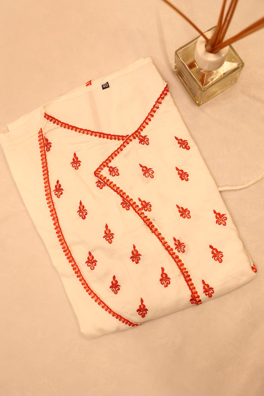 Hand Embroidered Cotton Men's Kurta