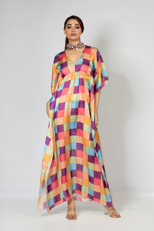 Multi Colour Kaftan Dress