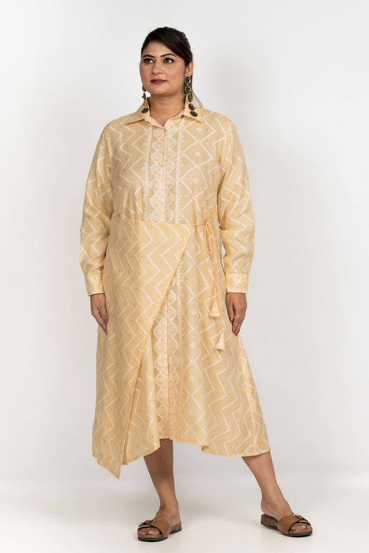 Jamdani Shirt Overlay Dress