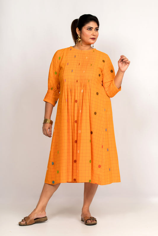 Enchantress Kurti Dress - Marigold Yellow