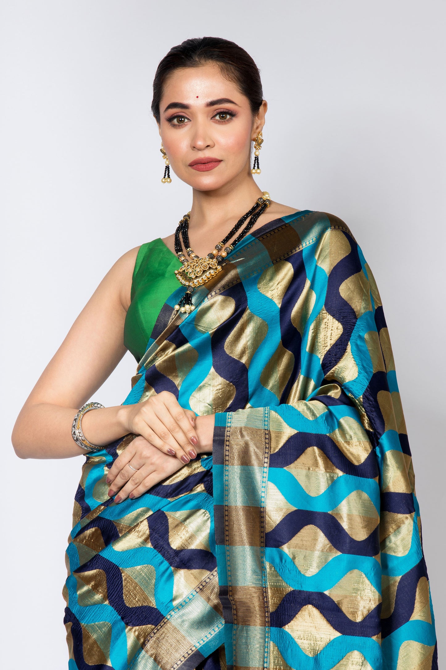 Wave Silk Zari Saree