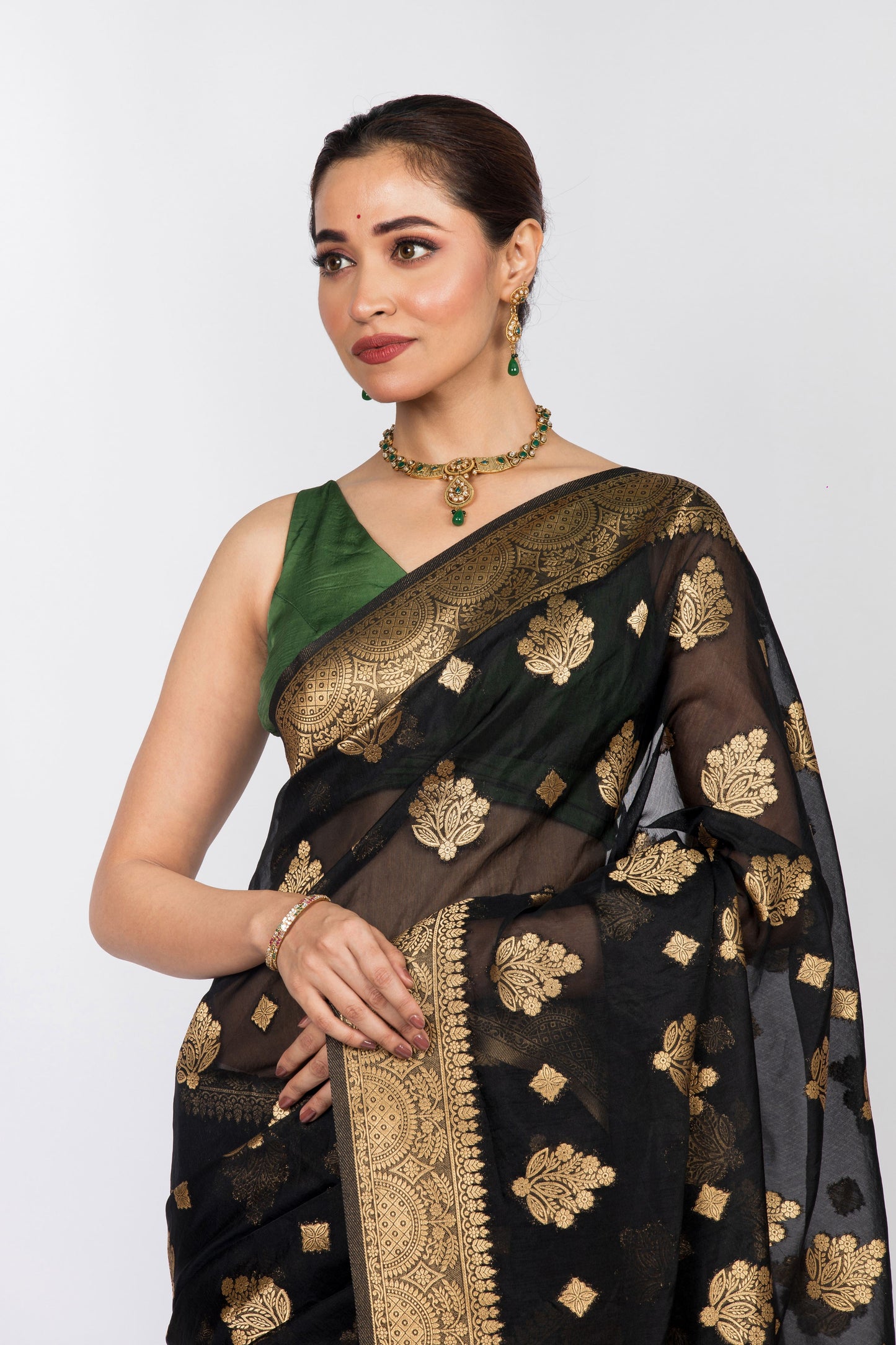 Abir Rajni Silk Saree - Gold