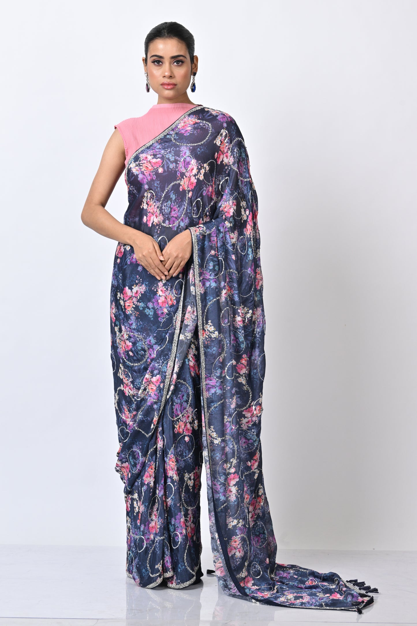 Blooming Glamour Georgette Saree