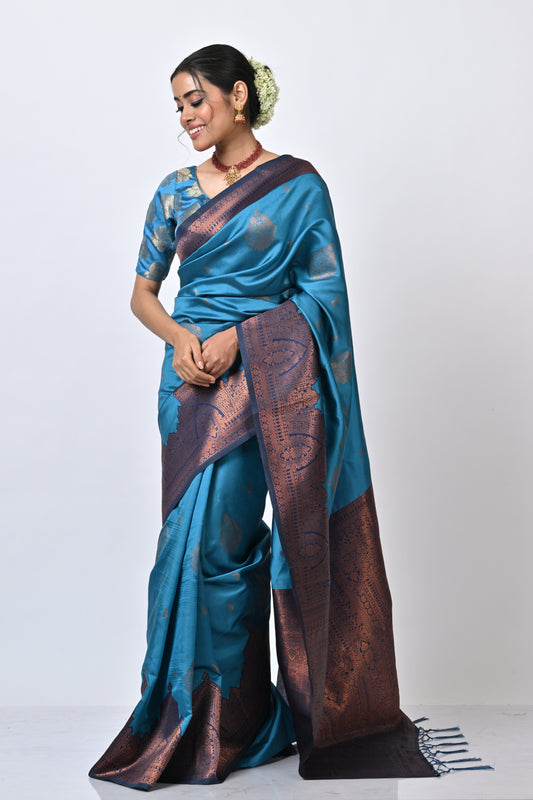 Nazakat Blue Saree