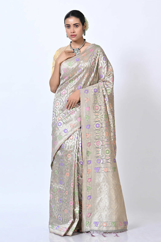 The Multi Colour Tissue Silk Saree