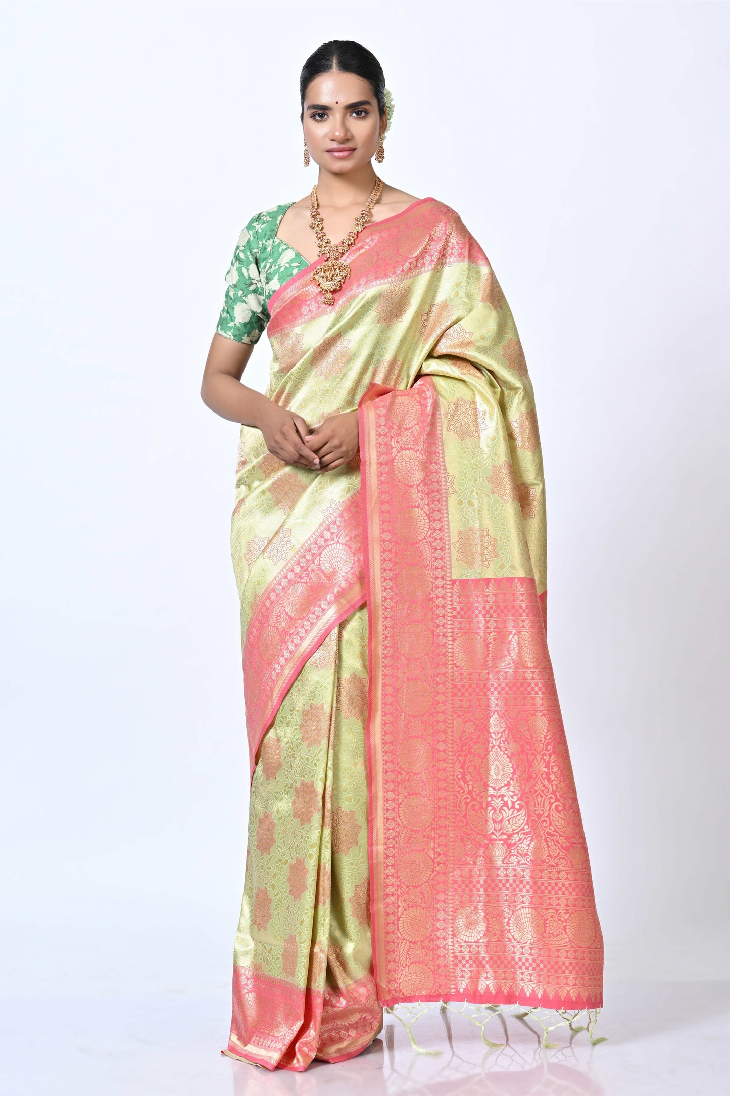 The Bi-Colour Silk Saree