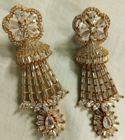 American Diamond Earring Set