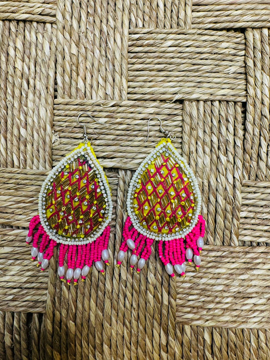 Hand Made Dangler Earrings