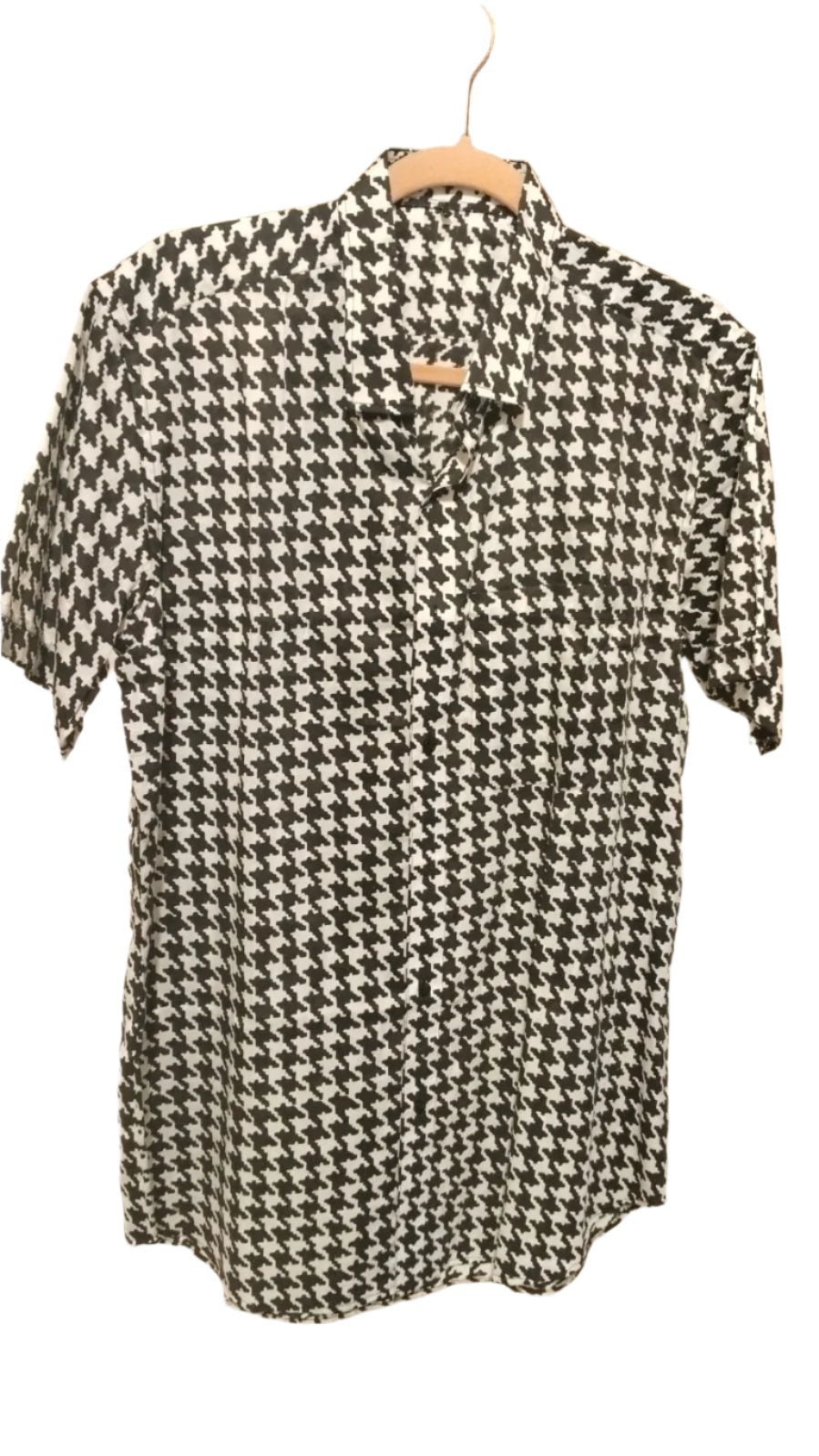 Black and White Checks Cotton Shirt