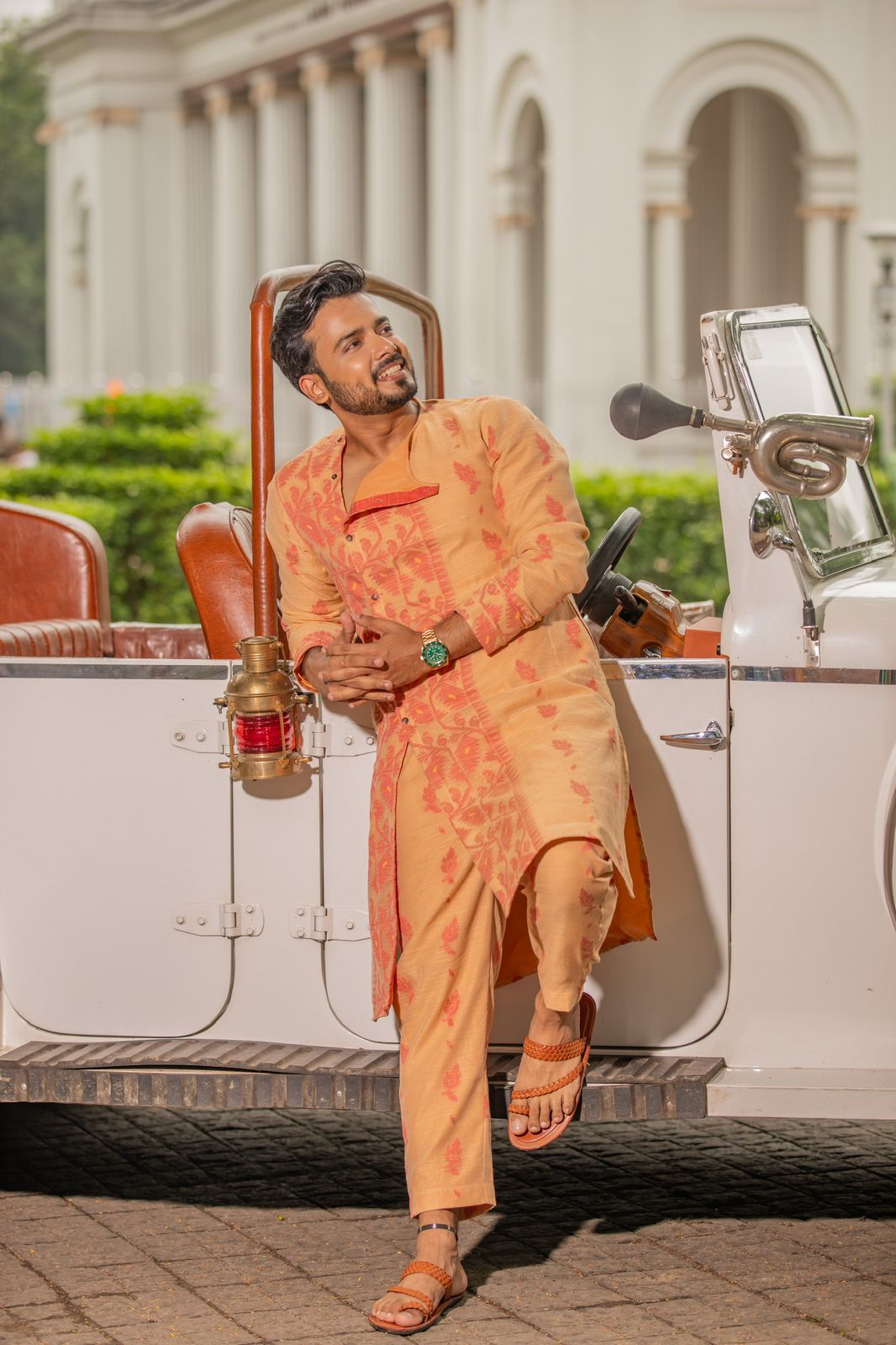 Jamdani Men Coord Kurta Set